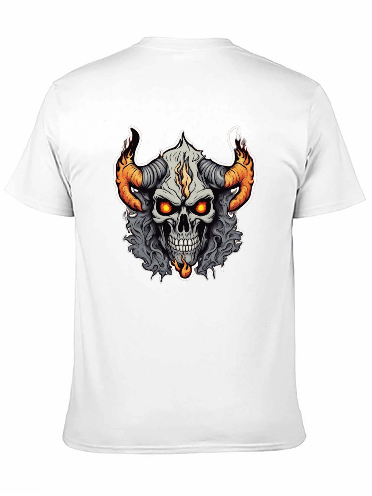 Skull Demon Graphic Tee - Black