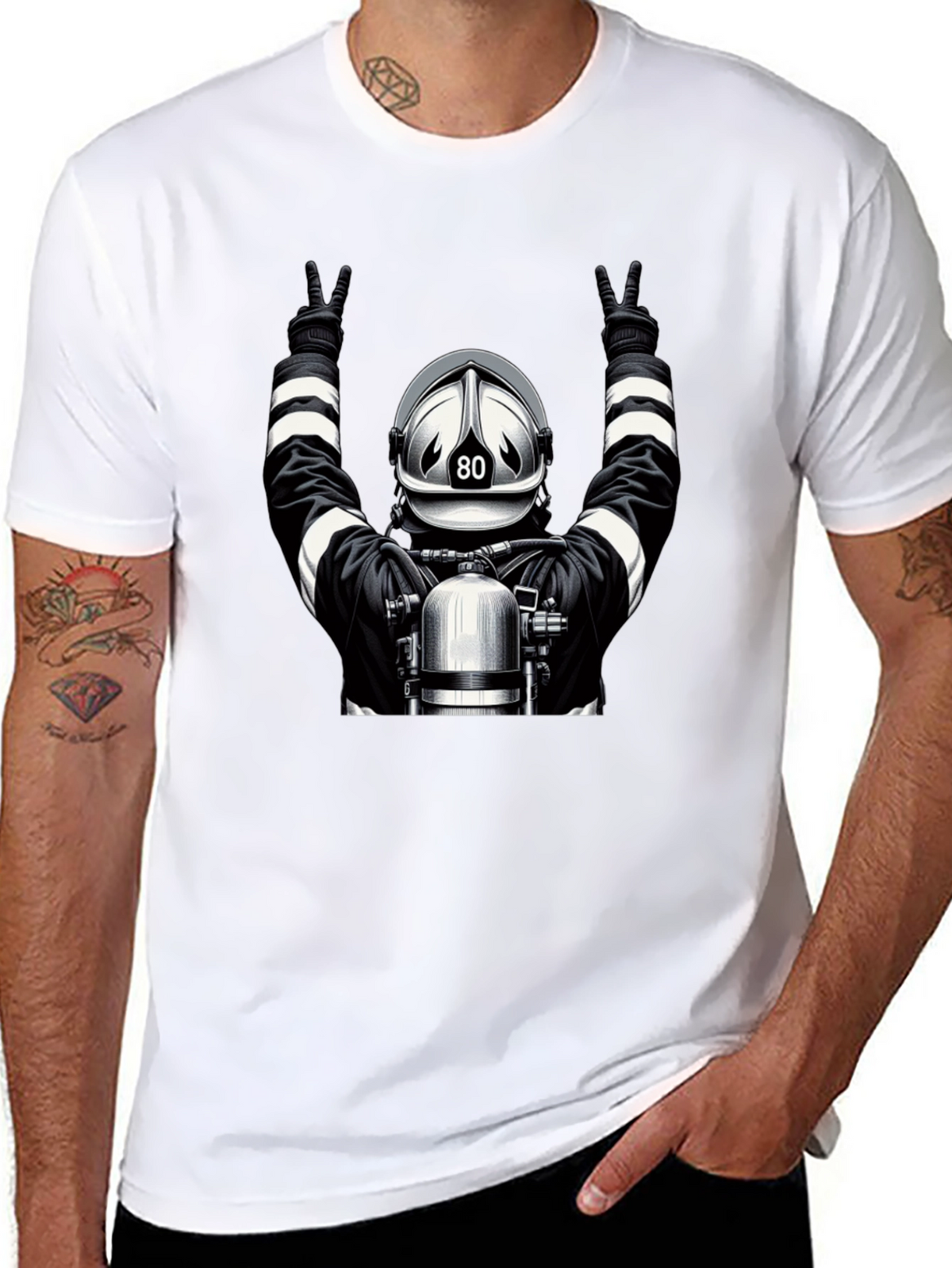 Firefighter 80 Graphic T-Shirt
