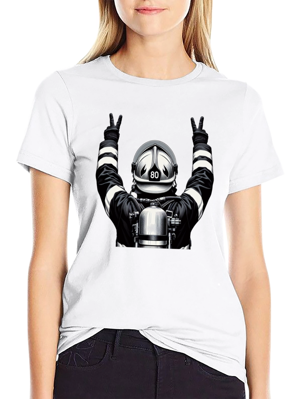 Firefighter 80 Graphic T-Shirt
