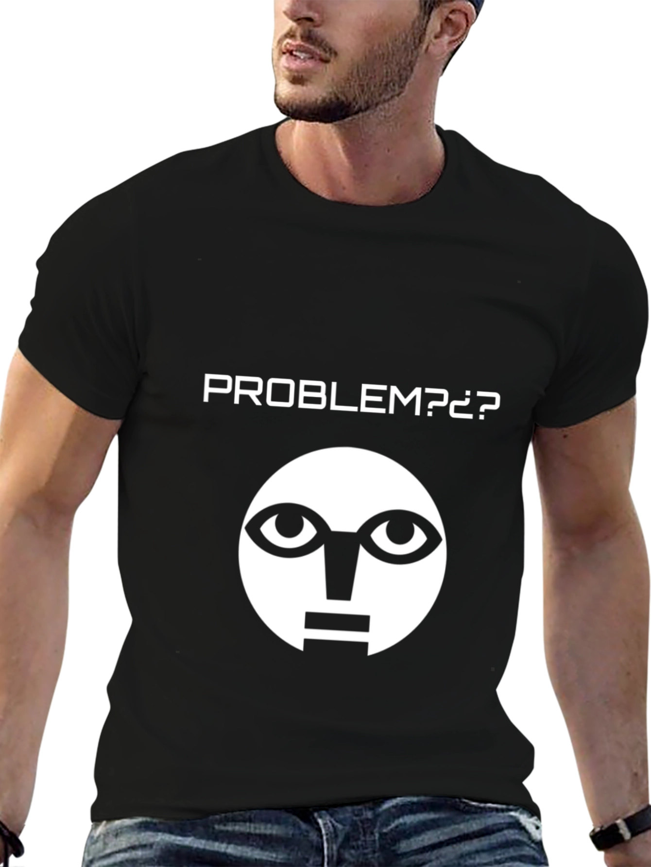 Problem? Meme Graphic Black T-Shirt