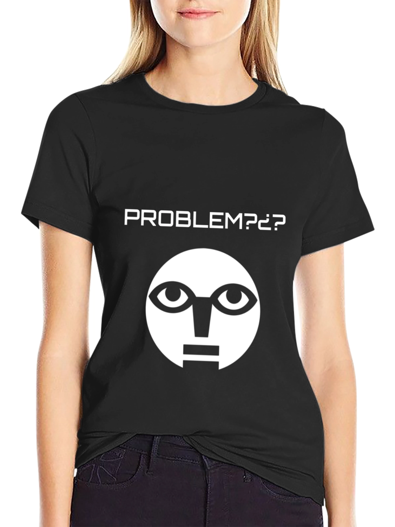 Problem? Meme Graphic Black T-Shirt