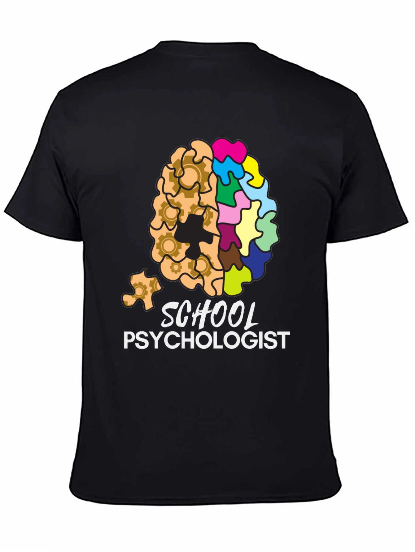 School Psychologist Brain Gear Puzzle T-Shirt