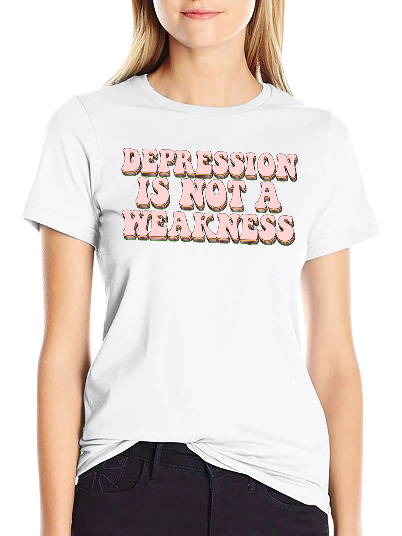 Depression Is Not A Weakness Graphic Tee