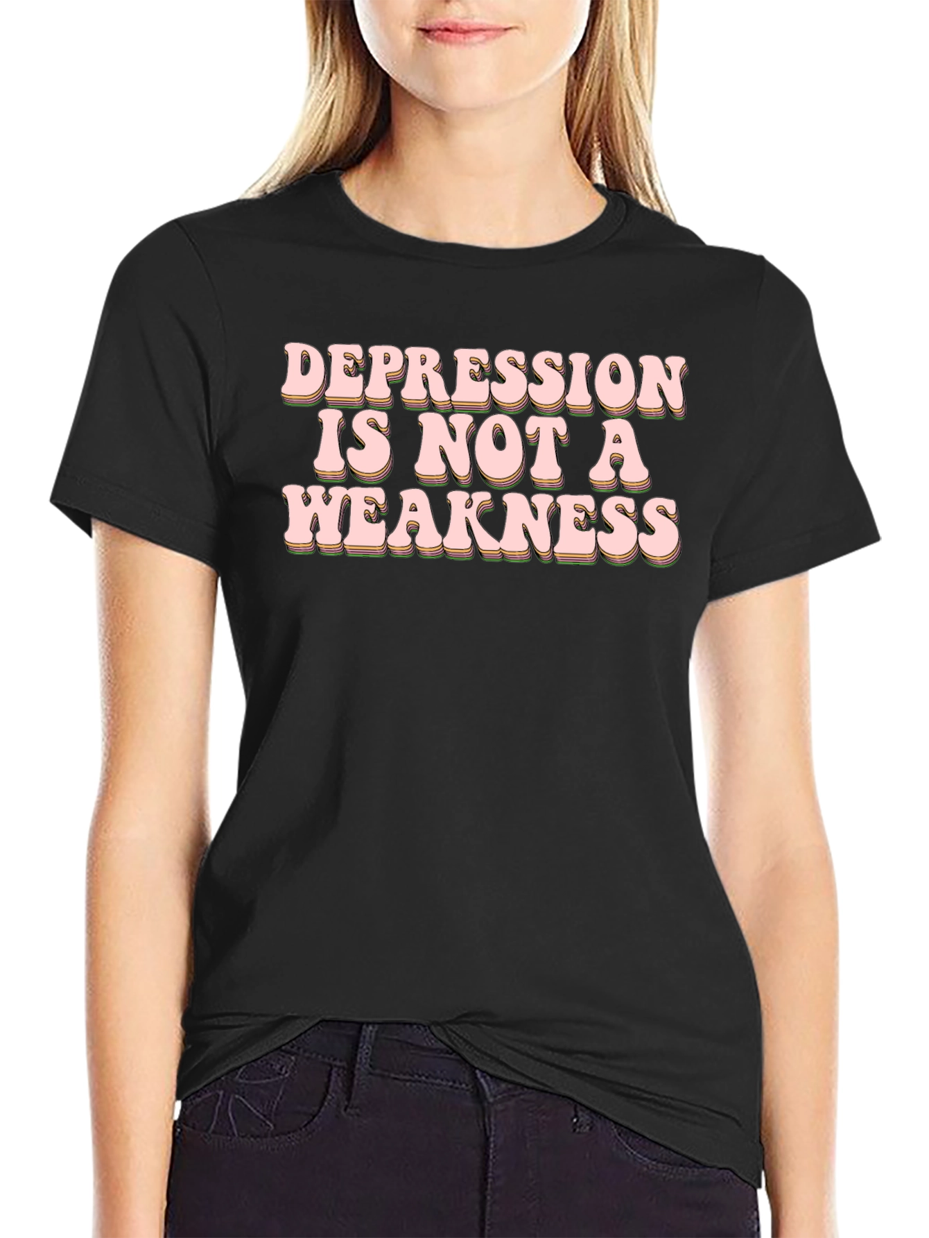 Depression Is Not A Weakness Graphic Tee