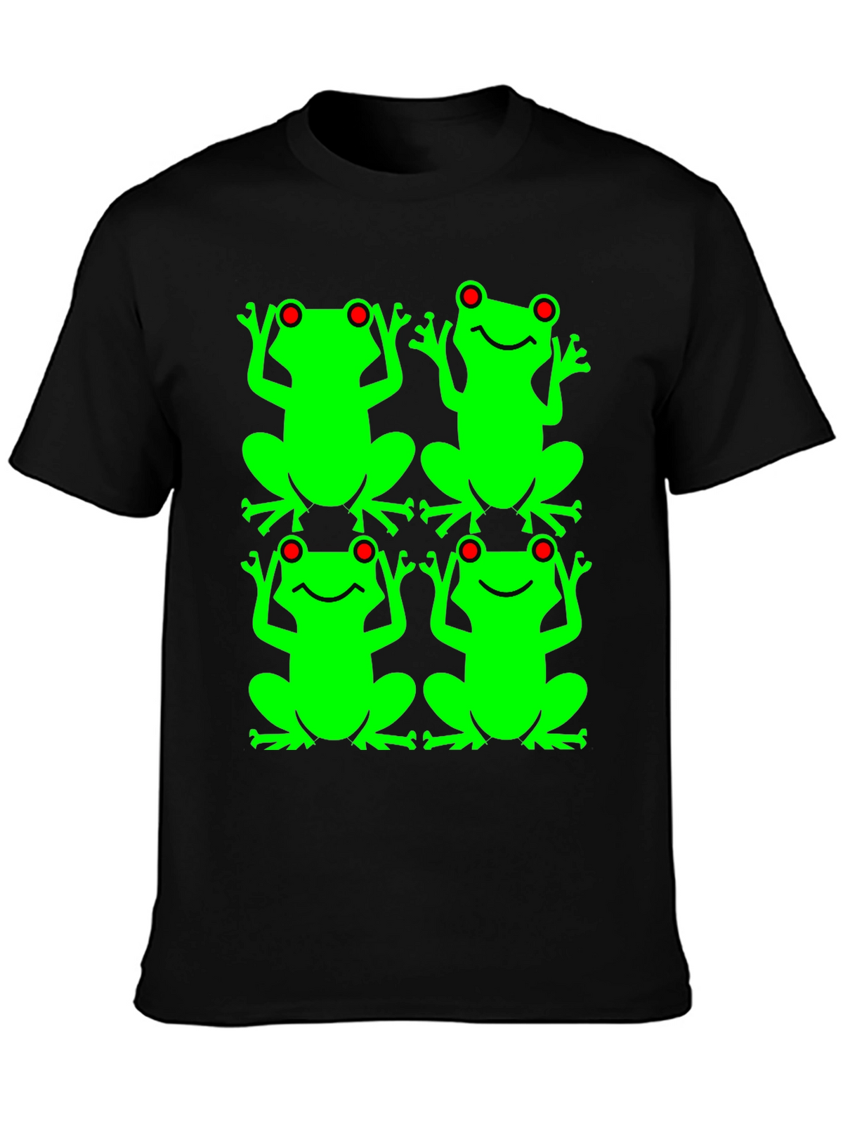 Frog Pattern Graphic T-Shirt