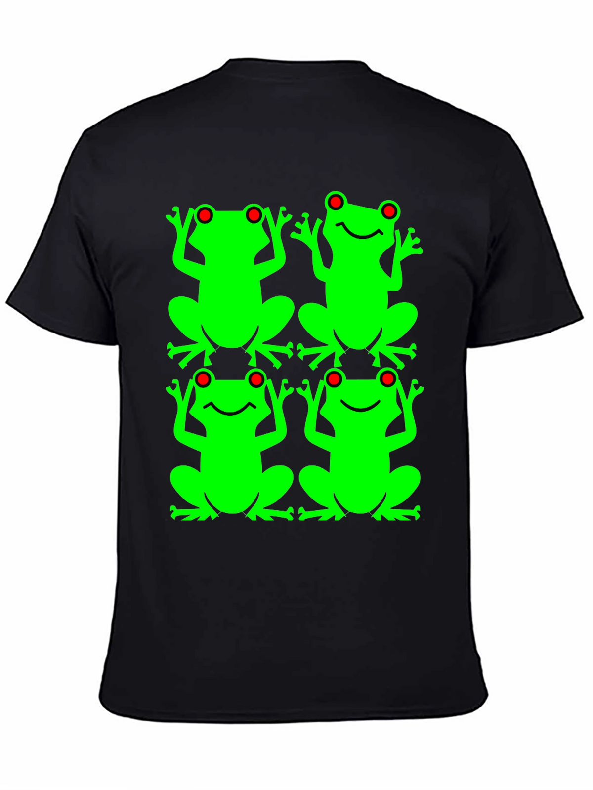 Frog Pattern Graphic T-Shirt