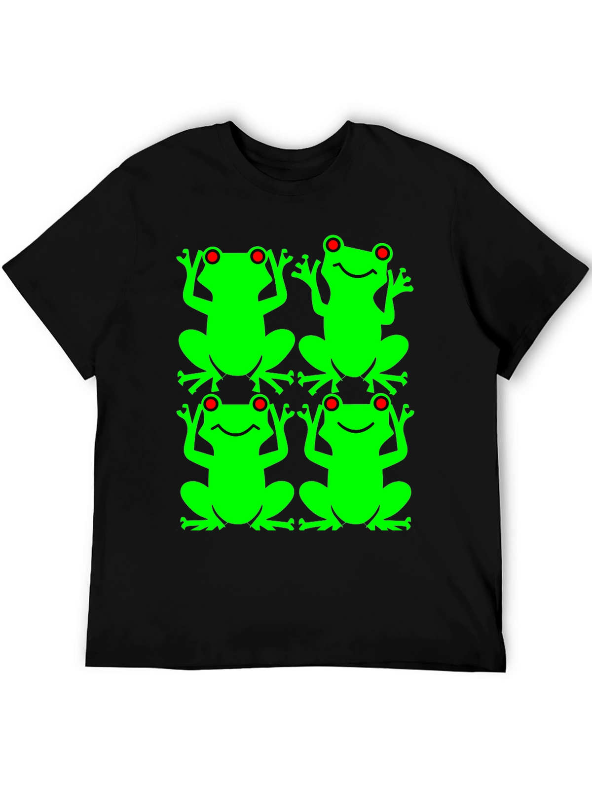Frog Pattern Graphic T-Shirt
