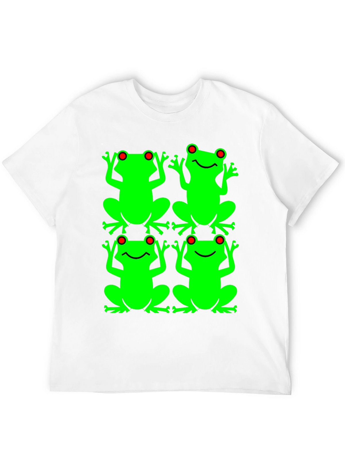 Frog Pattern Graphic T-Shirt