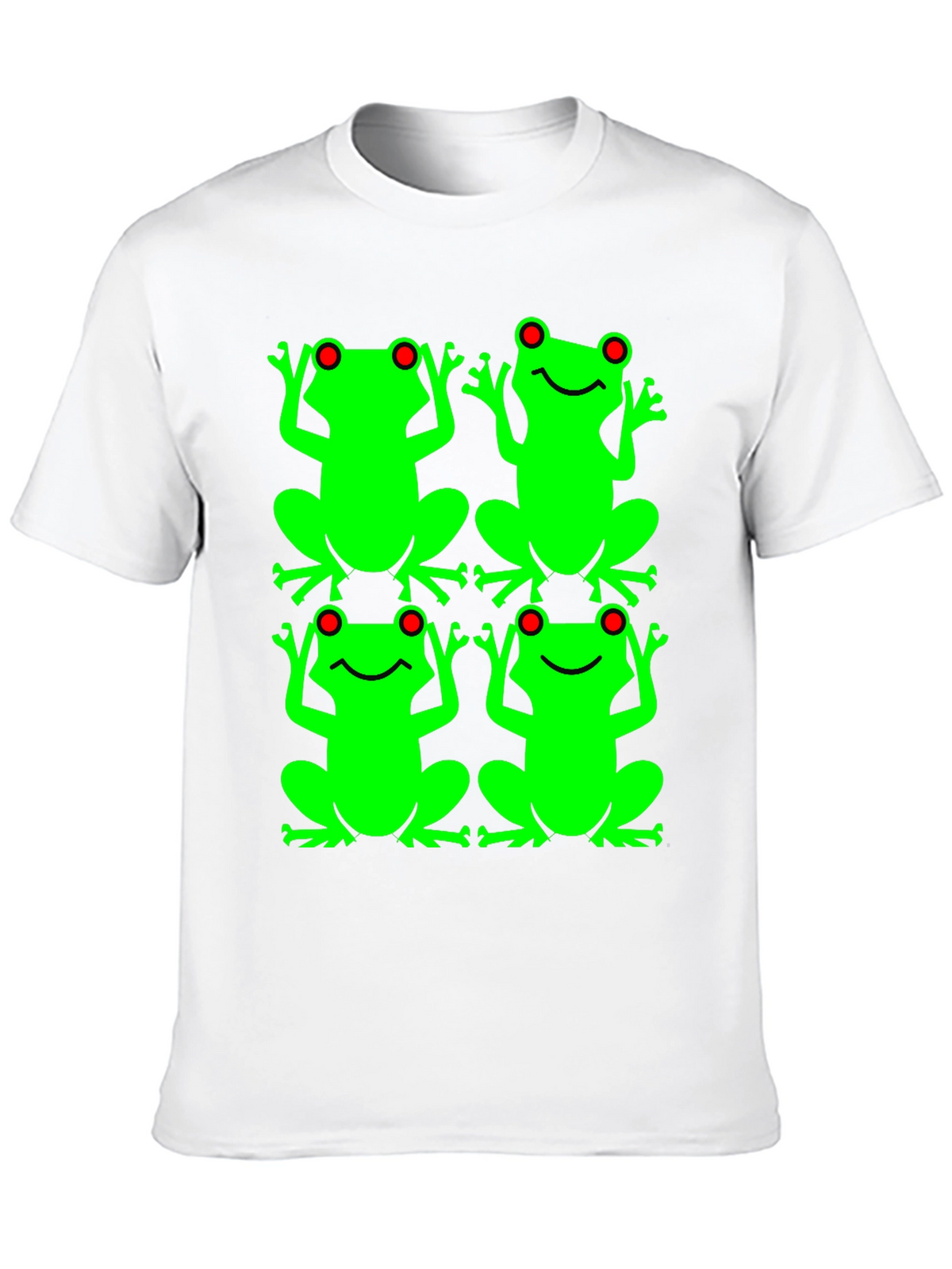 Frog Pattern Graphic T-Shirt