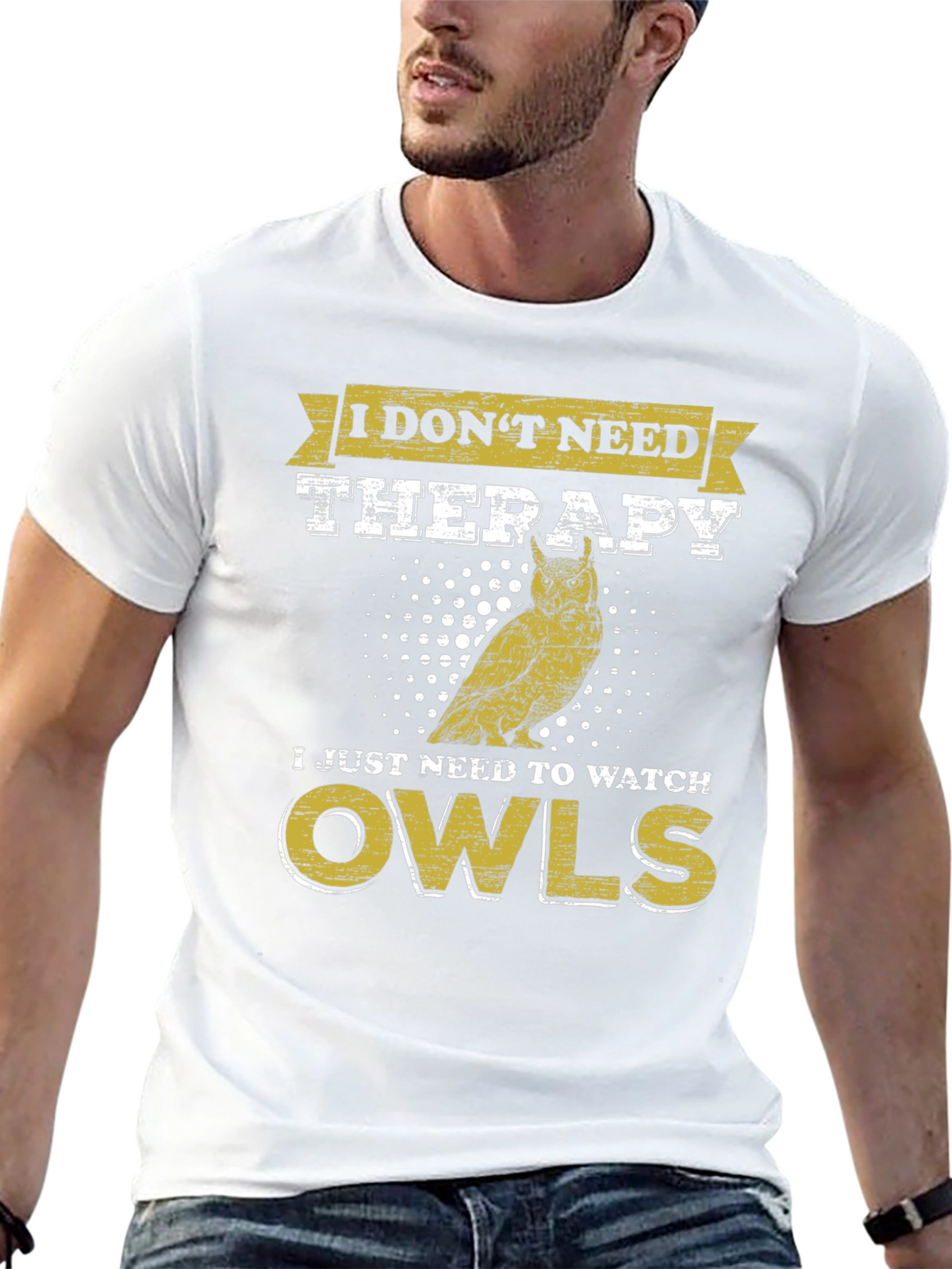 Funny Owl Lover T-Shirt: No Therapy Just Owls!