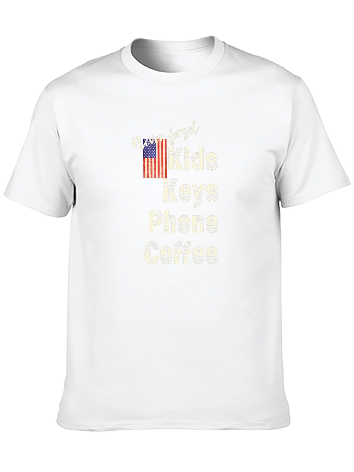 Never Forget Kids Keys Phone Coffee T-Shirt