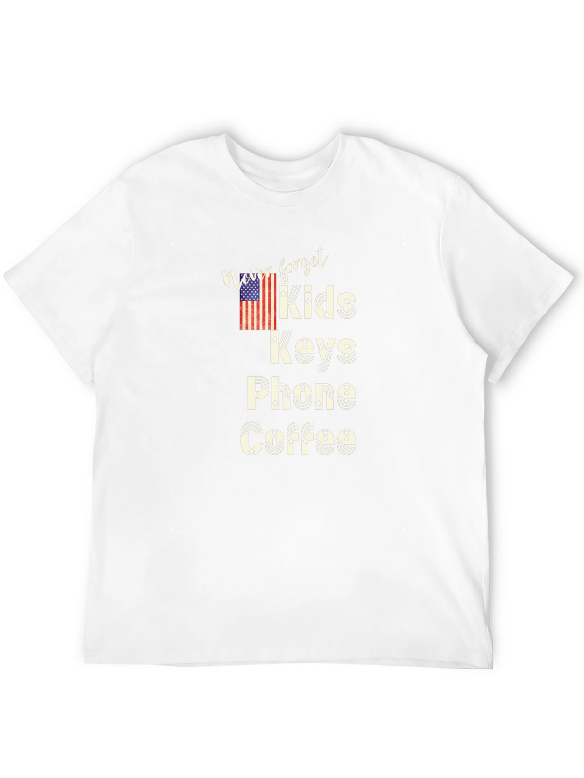 Never Forget Kids Keys Phone Coffee T-Shirt