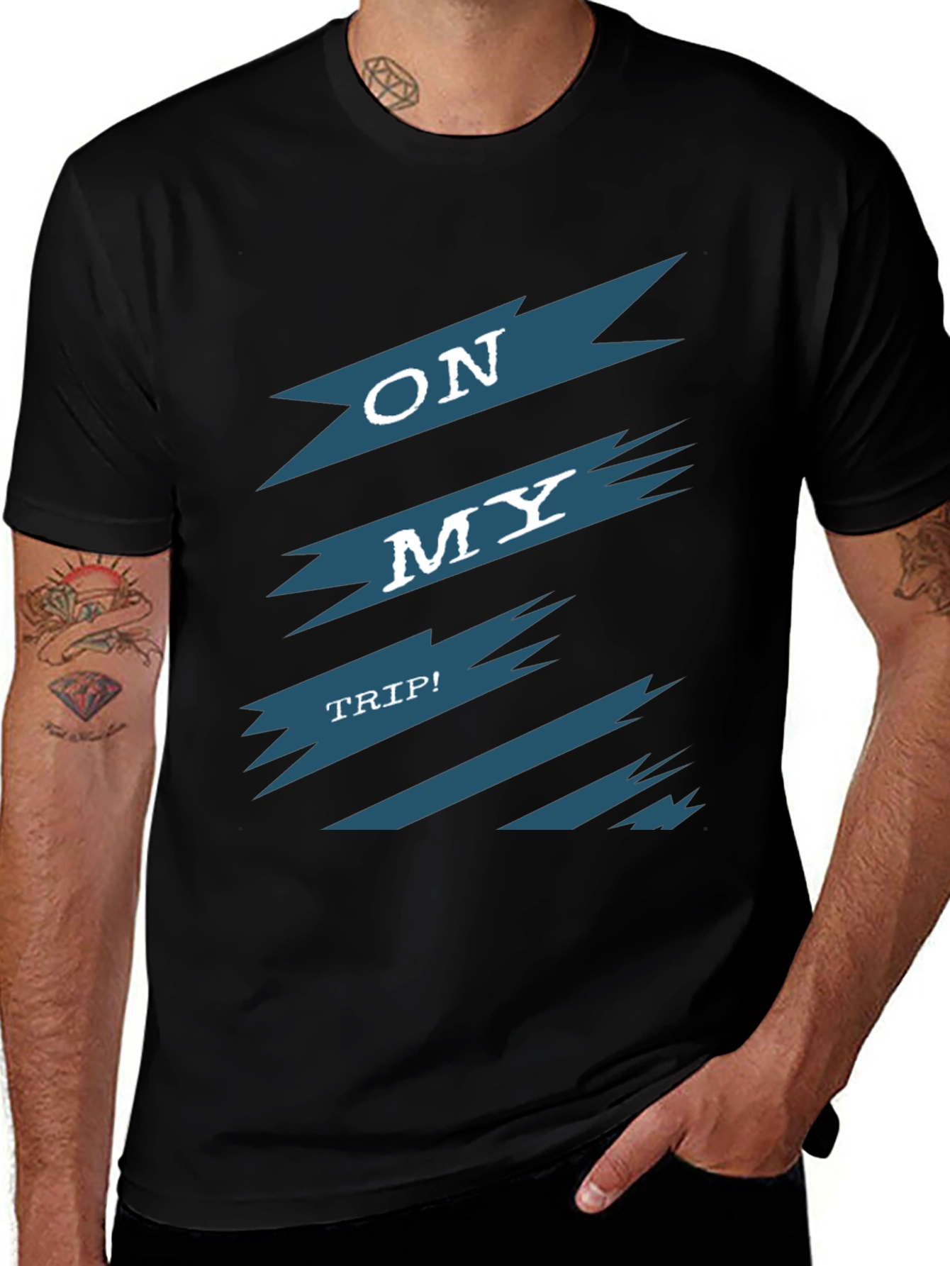 On My Trip Graphic Tee - Cool Adventure Shirt