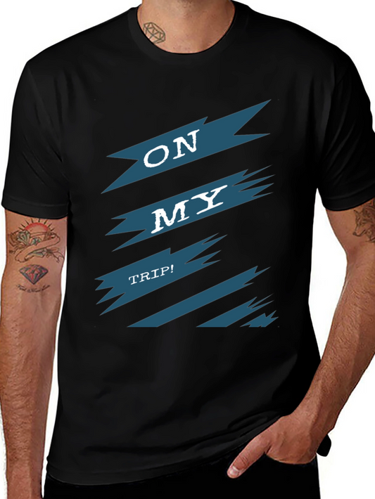 On My Trip Graphic Tee - Cool Adventure Shirt