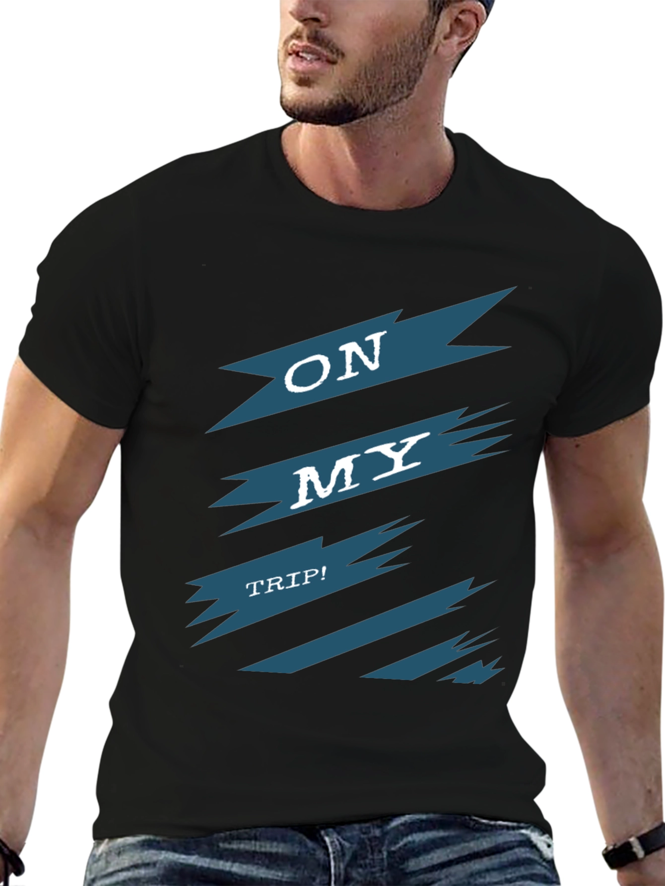 On My Trip Graphic Tee - Cool Adventure Shirt