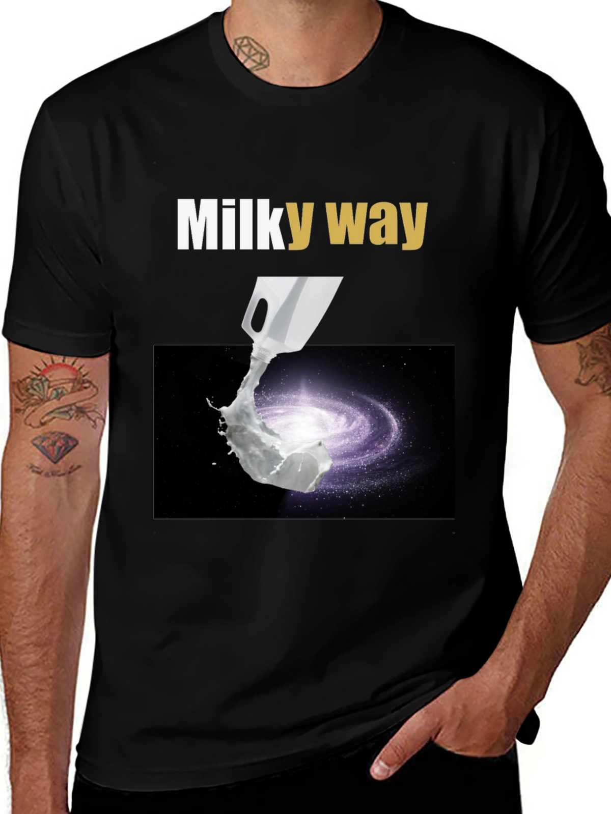 Milky Way Graphic T-Shirt - Space & Humor