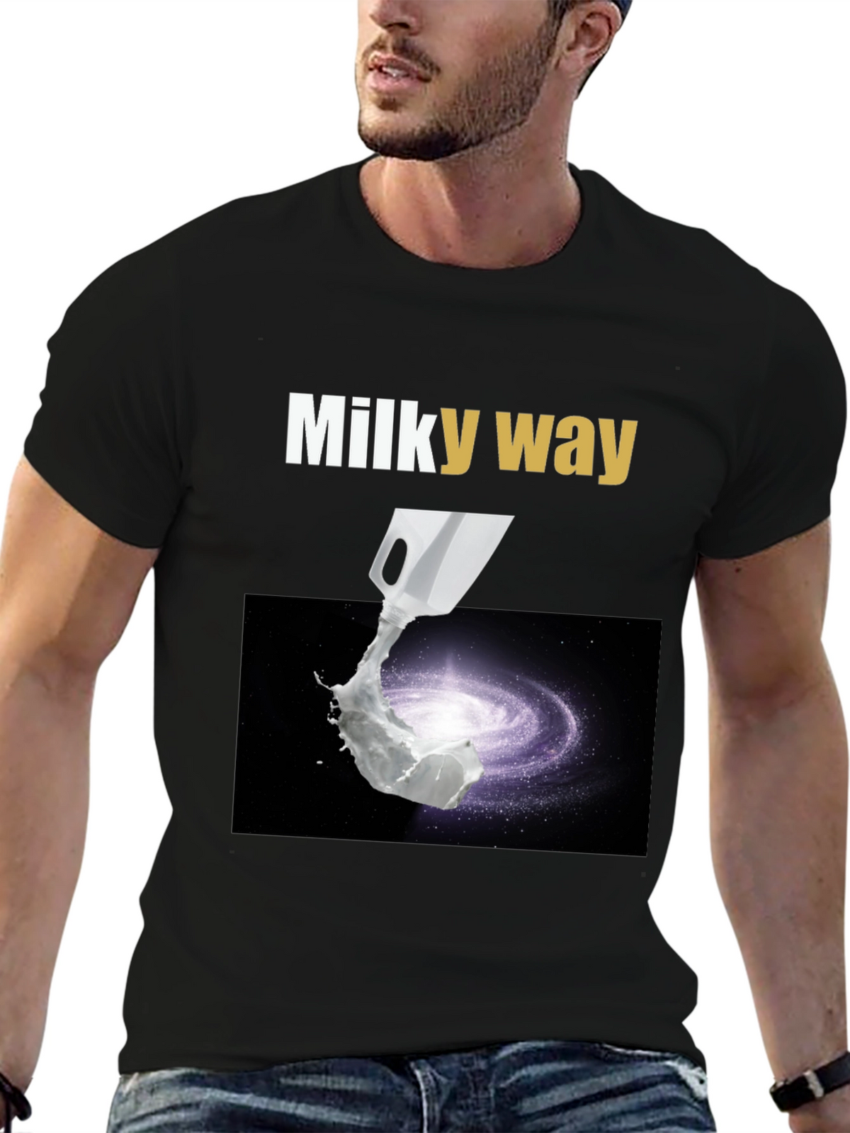 Milky Way Graphic T-Shirt - Space & Humor