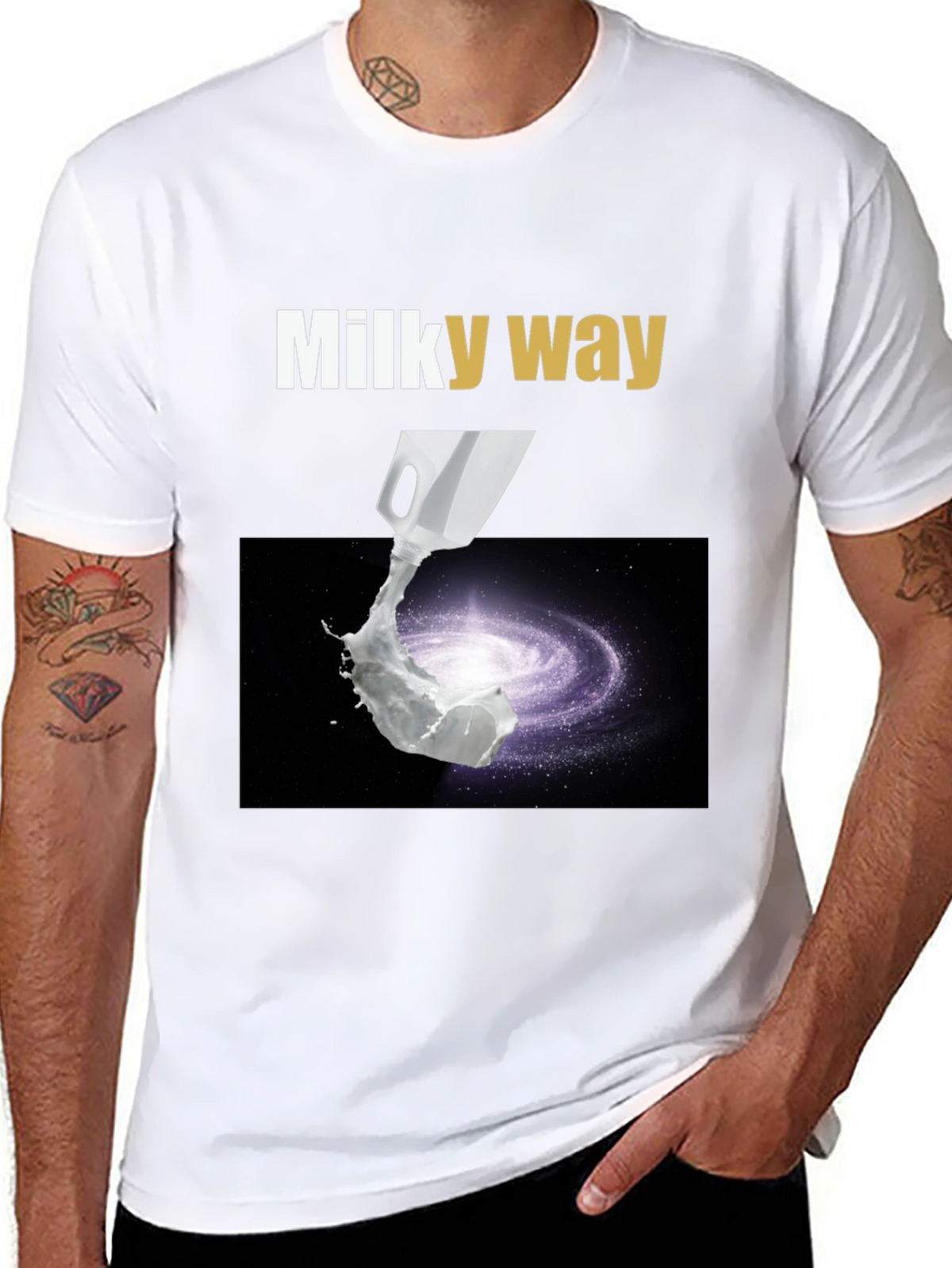 Milky Way Graphic T-Shirt - Space & Humor