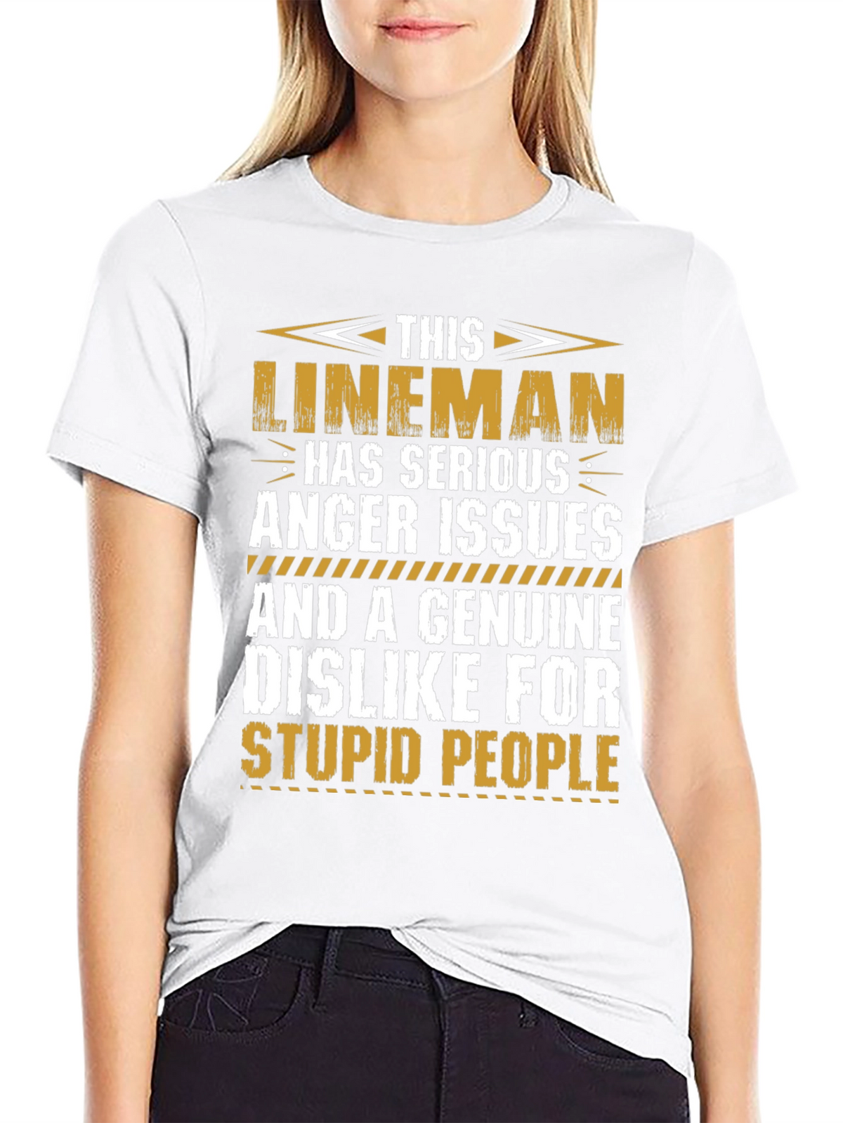 Lineman Anger Issues Graphic T-Shirt