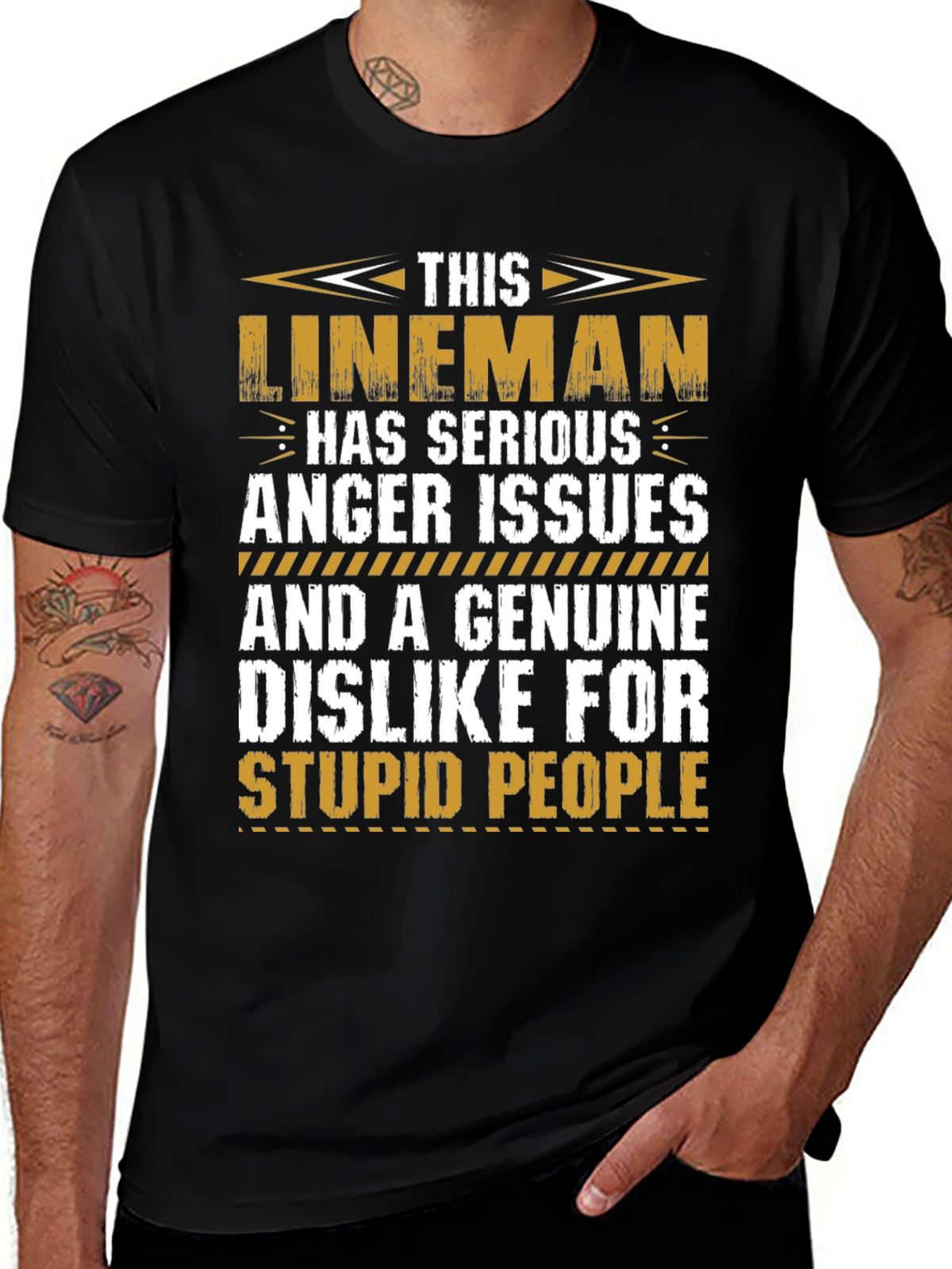 Lineman Anger Issues Graphic T-Shirt