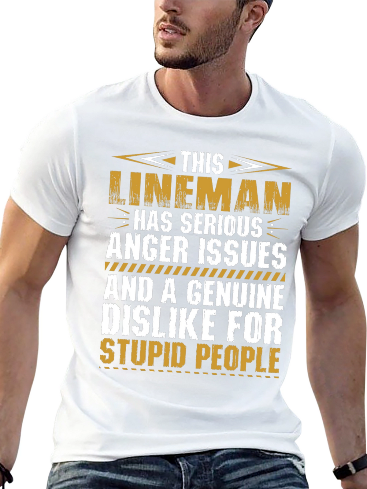 Lineman Anger Issues Graphic T-Shirt