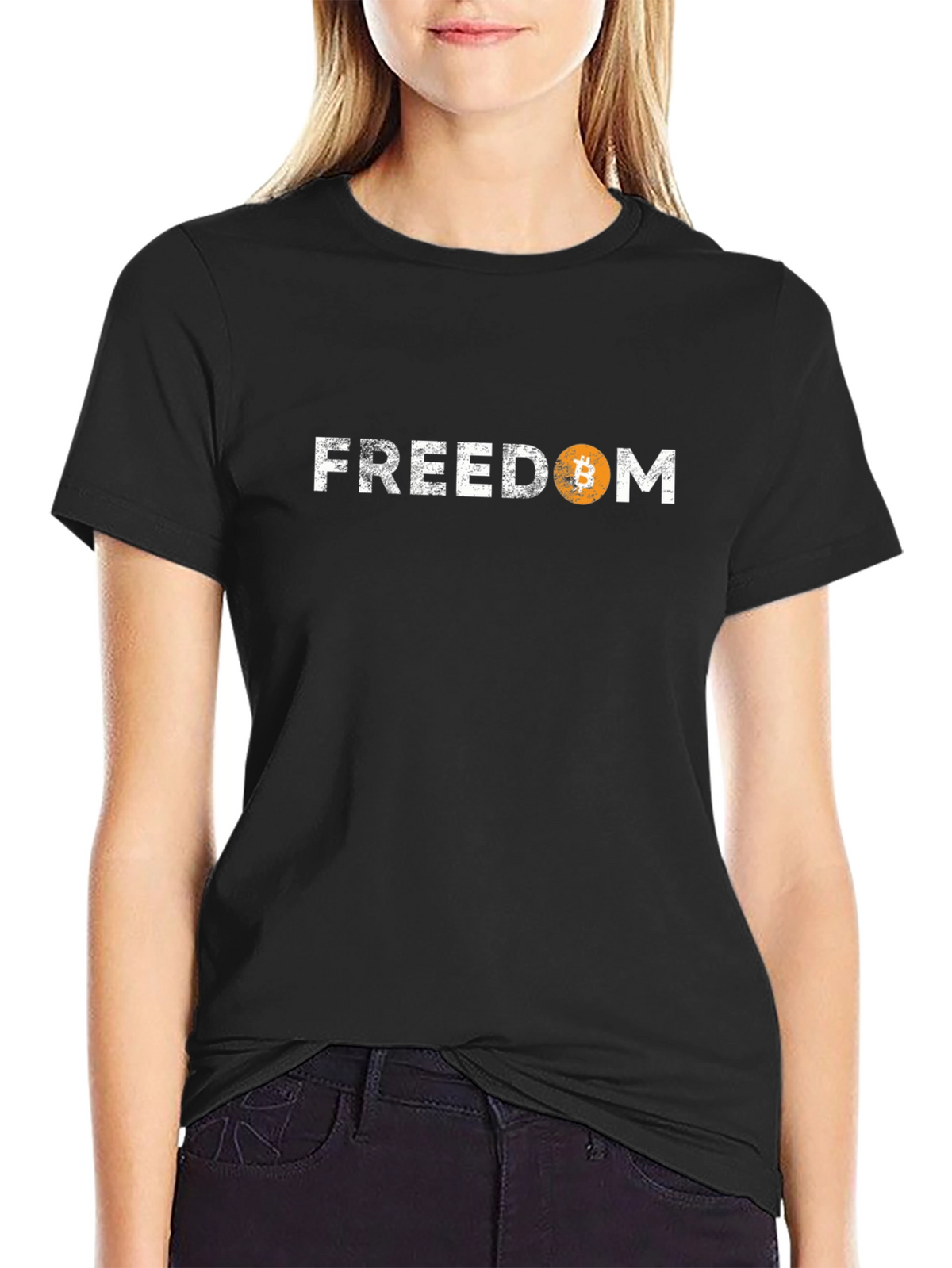 Freedom Bitcoin Graphic T-Shirt