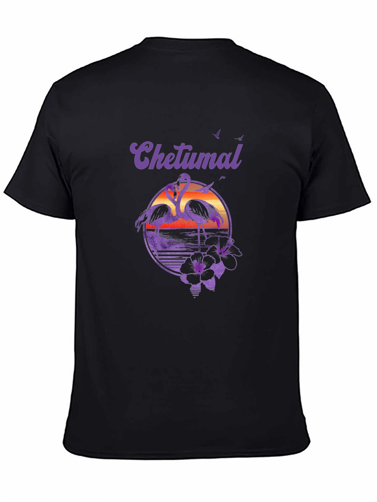 Chetumal Flamingo Sunset T-Shirt