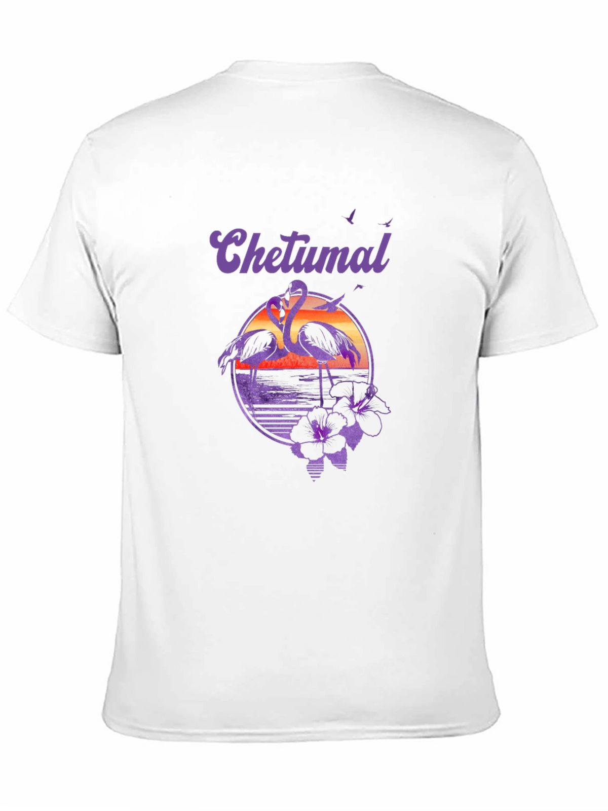 Chetumal Flamingo Sunset T-Shirt