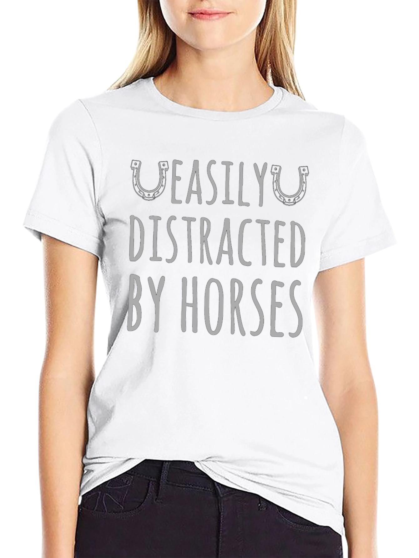 Easily Distracted By Horses Graphic Tee