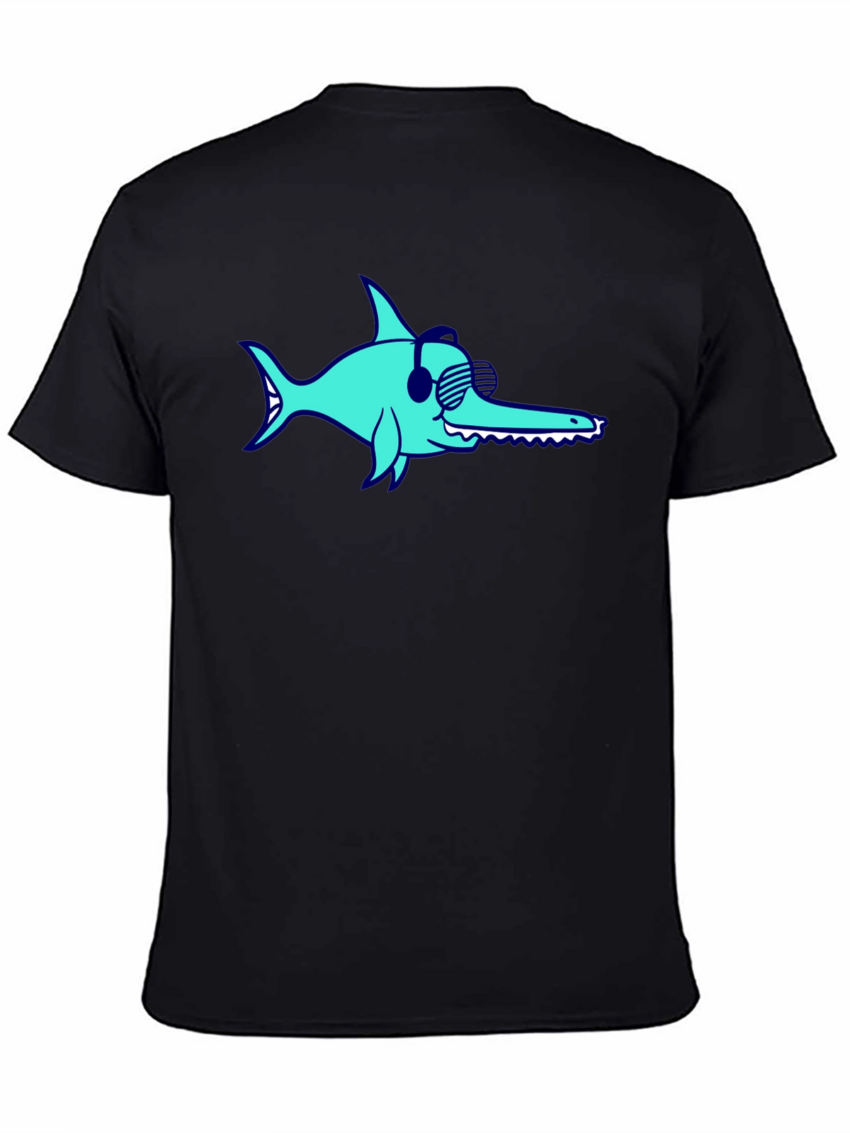 Funny Sawfish with Headphones T-Shirt