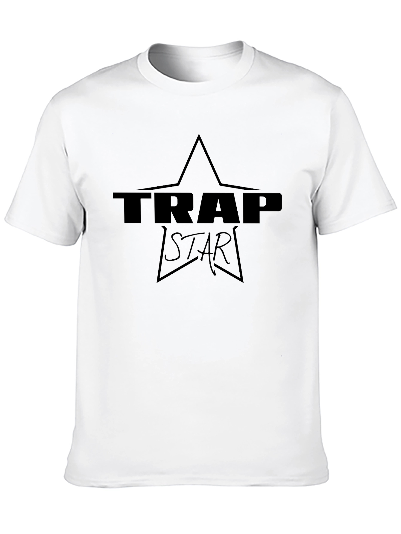 Trap Star Graphic Tee - Mens Black T-Shirt