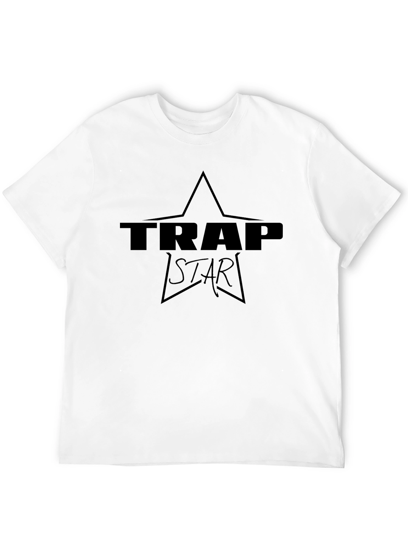 Trap Star Graphic Tee - Mens Black T-Shirt