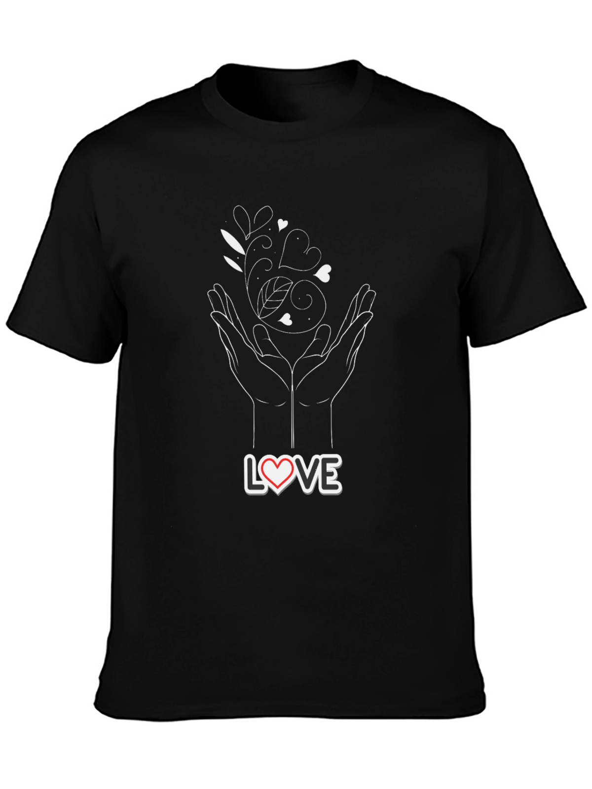 Love Hands Graphic Tee - Black T-Shirt