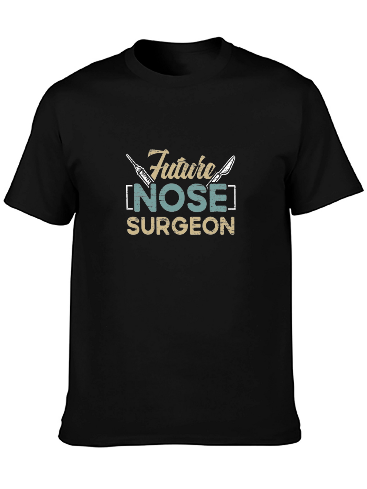 Future Nose Surgeon T-Shirt - Black Cotton Tee