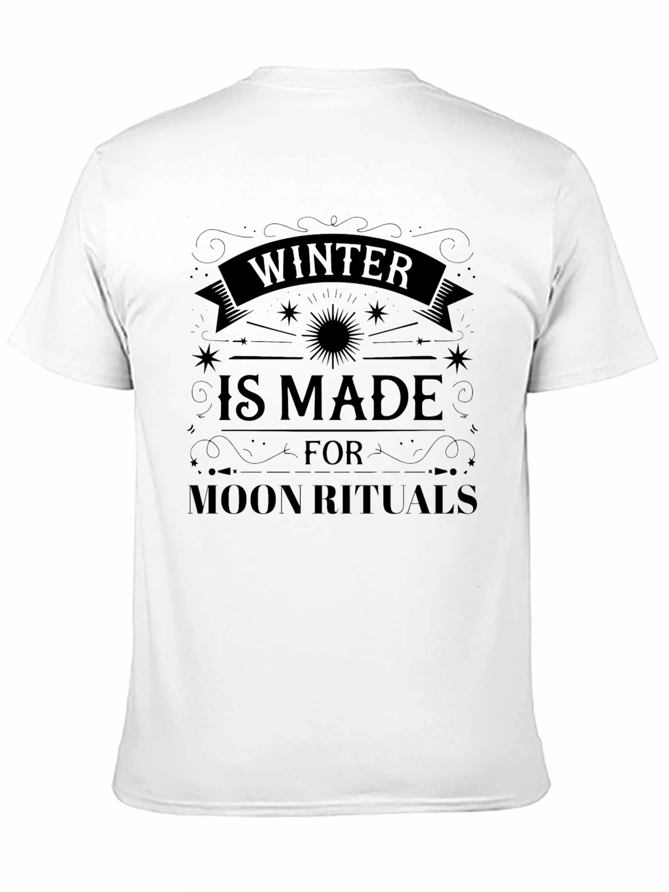 Winter Moon Rituals Graphic T-Shirt - Black