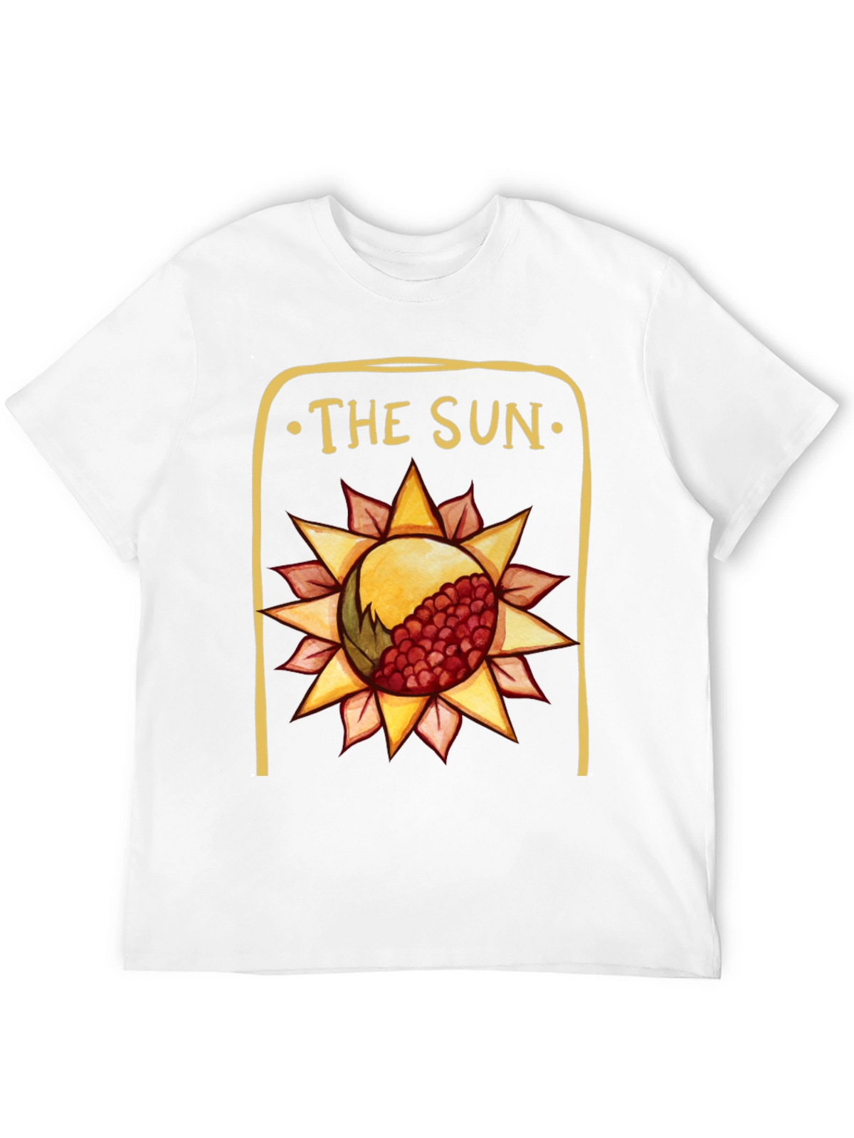 The Sun Tarot Card Graphic Tee - Black
