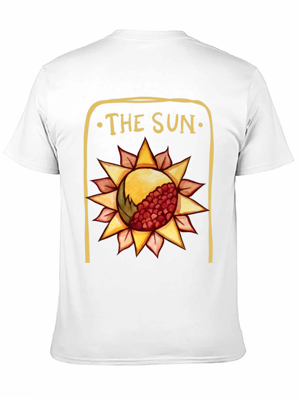 The Sun Tarot Card Graphic Tee - Black