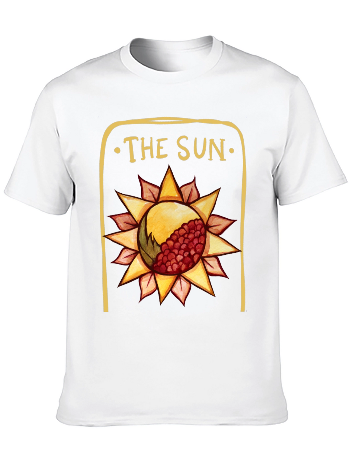 The Sun Tarot Card Graphic Tee - Black
