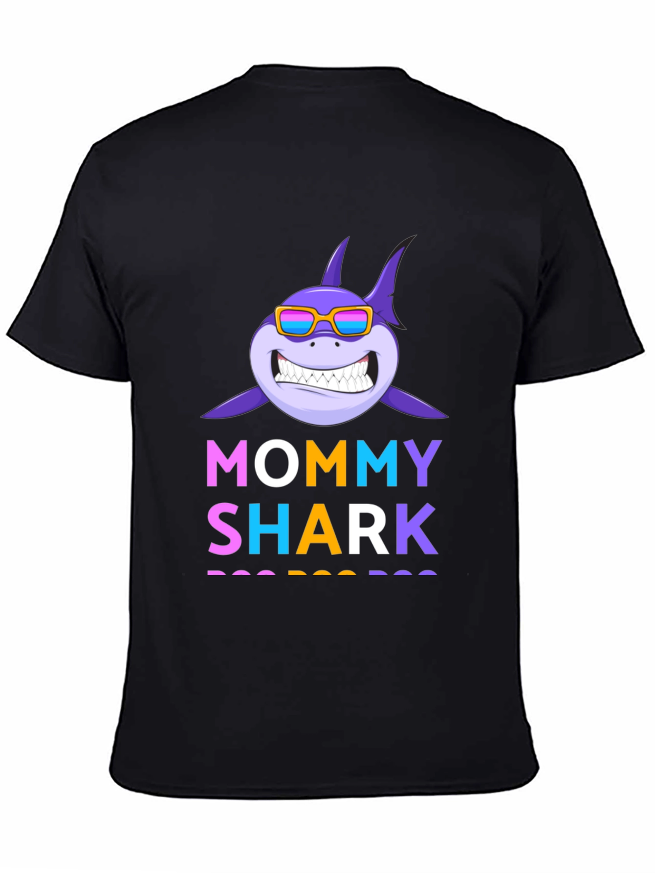 Mommy Shark Graphic Tee - Fun Family Apparel