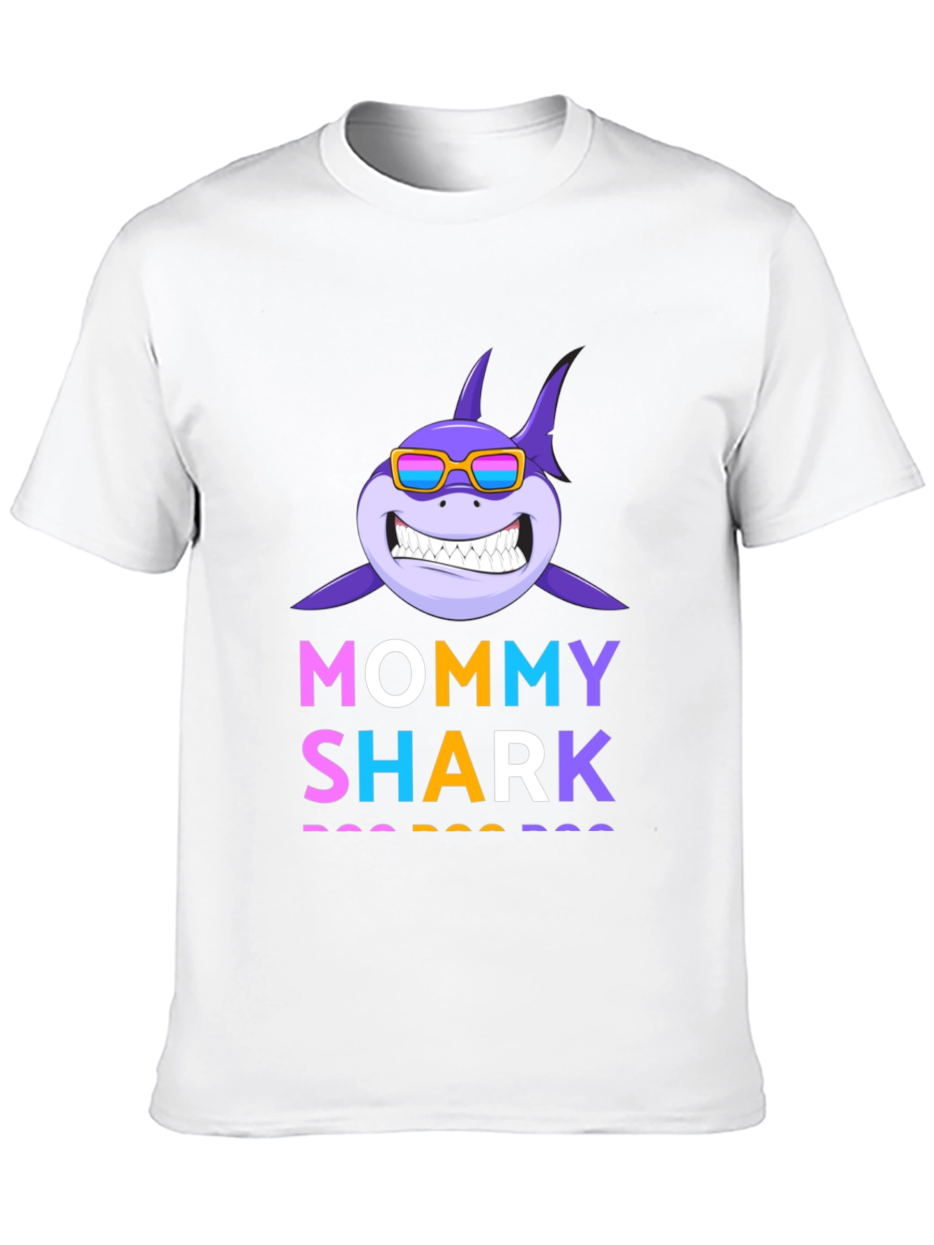 Mommy Shark Graphic Tee - Fun Family Apparel
