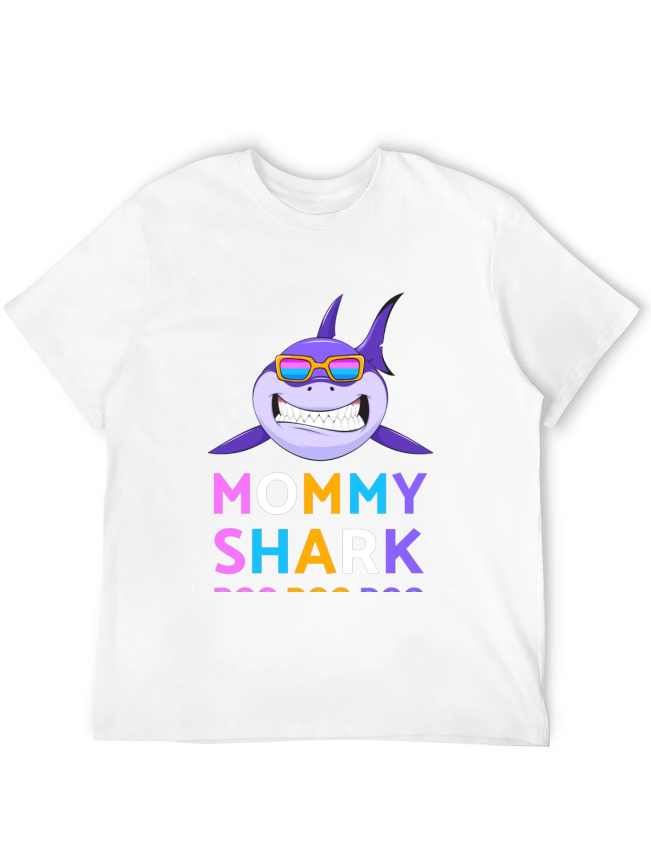 Mommy Shark Graphic Tee - Fun Family Apparel
