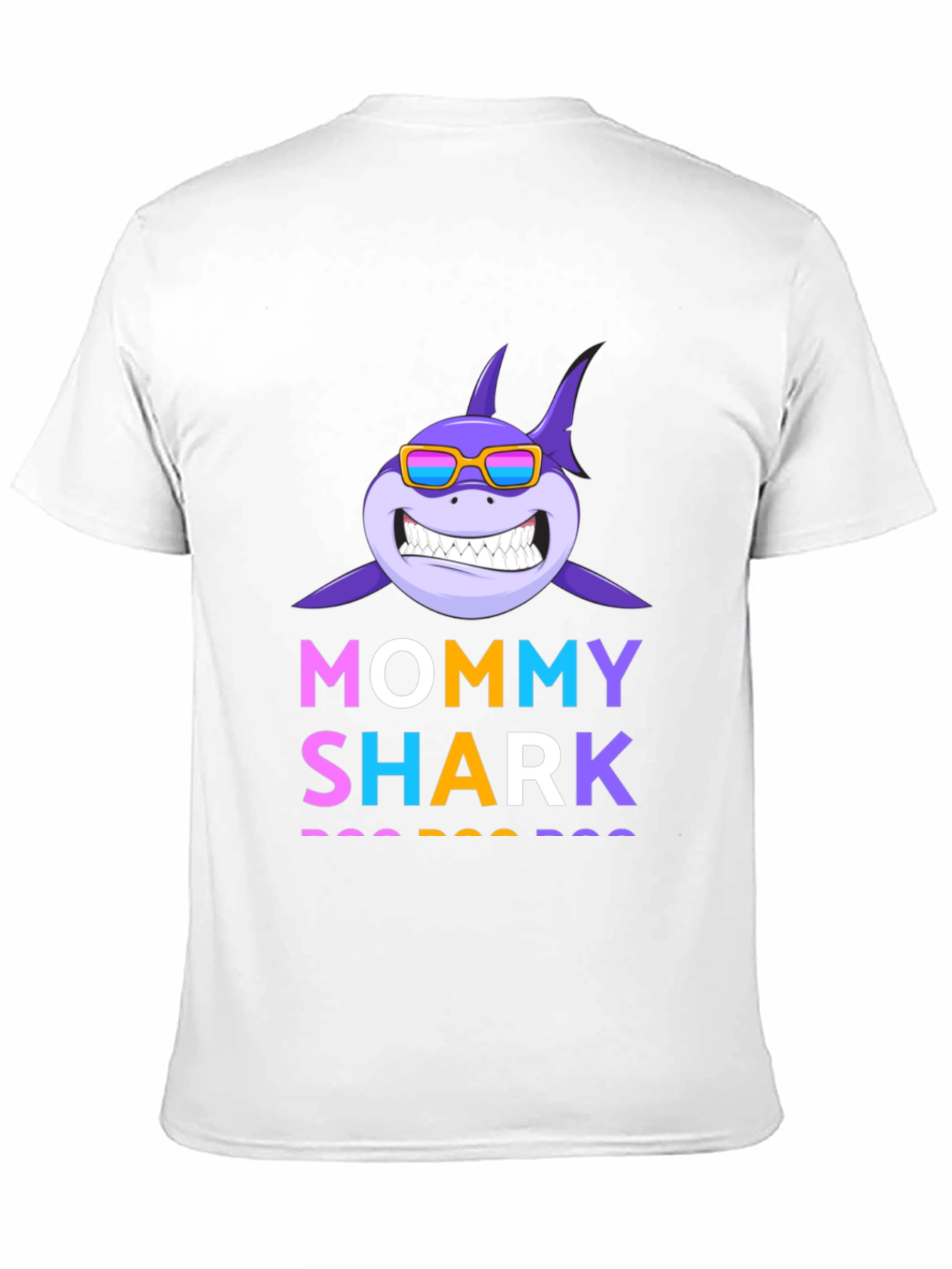 Mommy Shark Graphic Tee - Fun Family Apparel