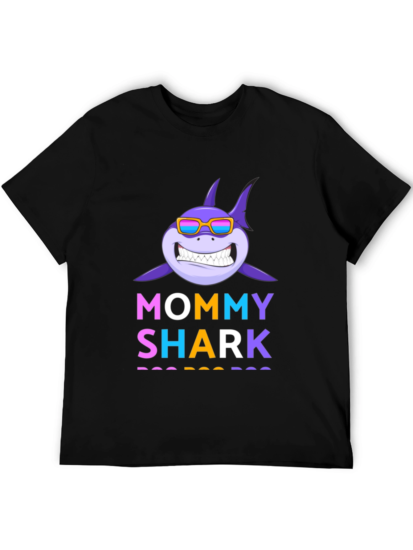 Mommy Shark Graphic Tee - Fun Family Apparel