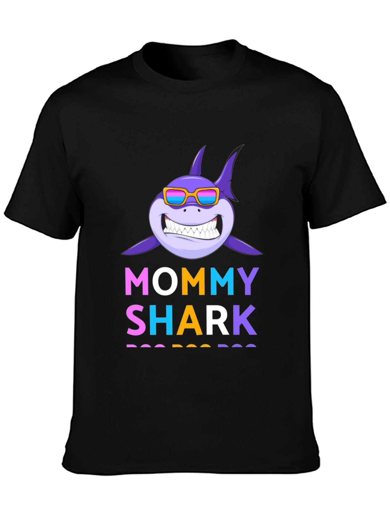 Mommy Shark Graphic Tee - Fun Family Apparel