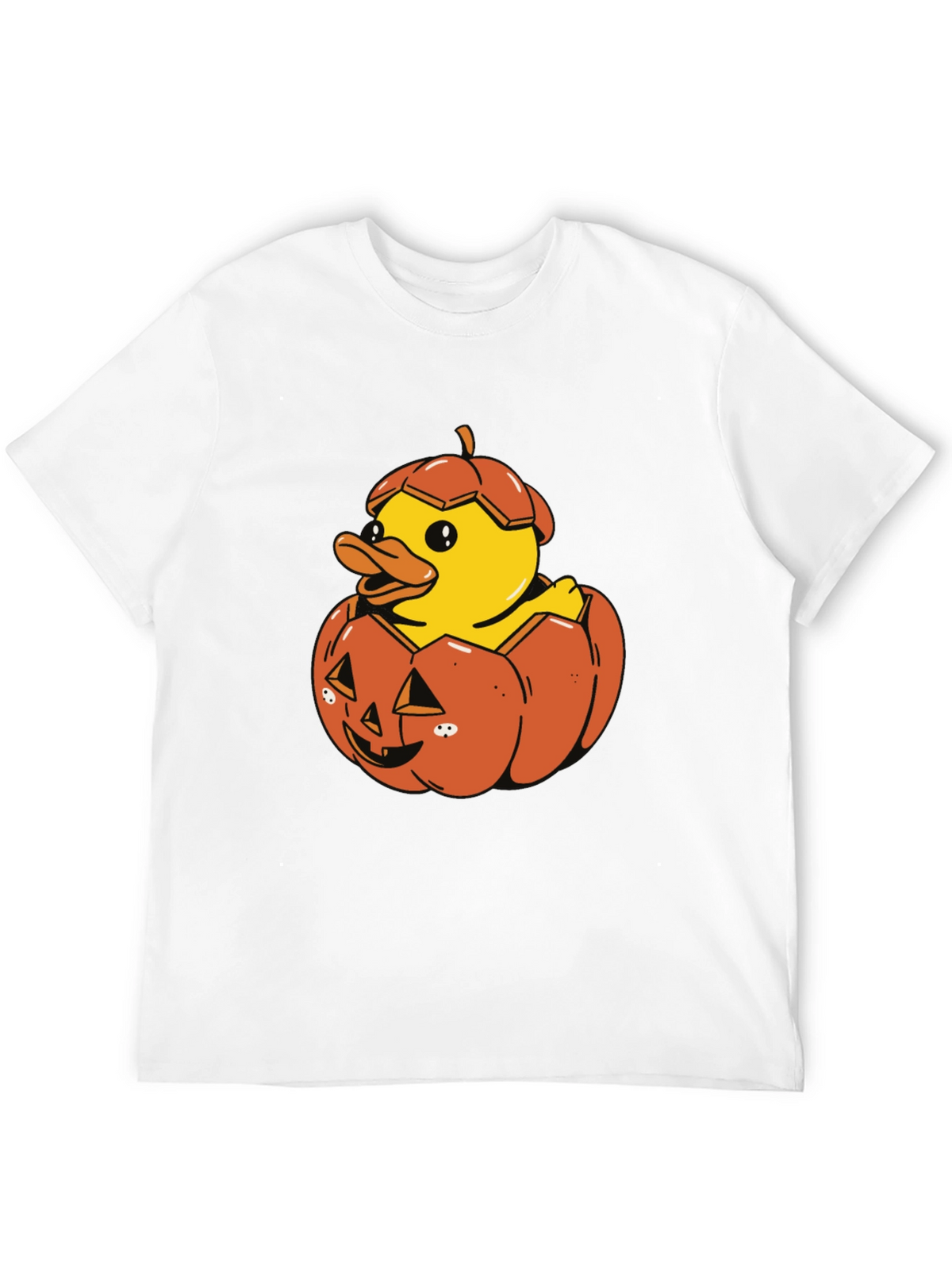 Duck in Pumpkin Halloween T-Shirt