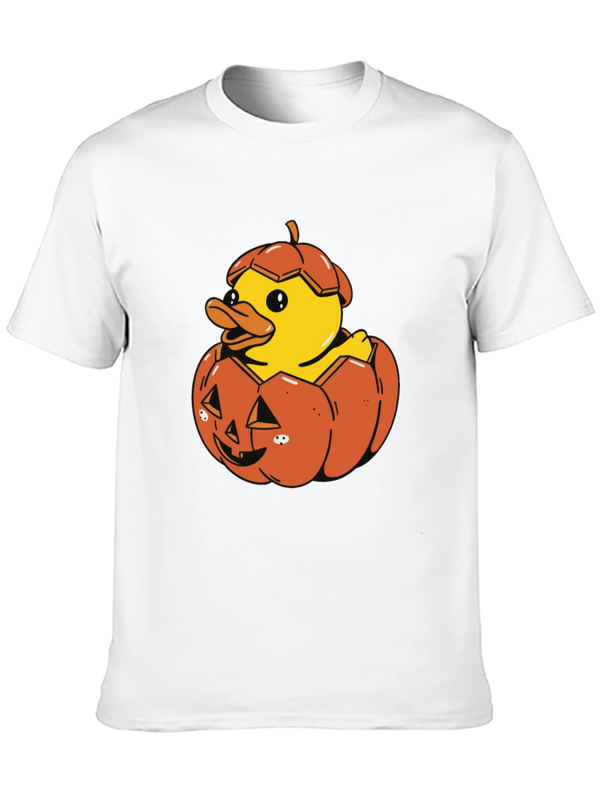 Duck in Pumpkin Halloween T-Shirt