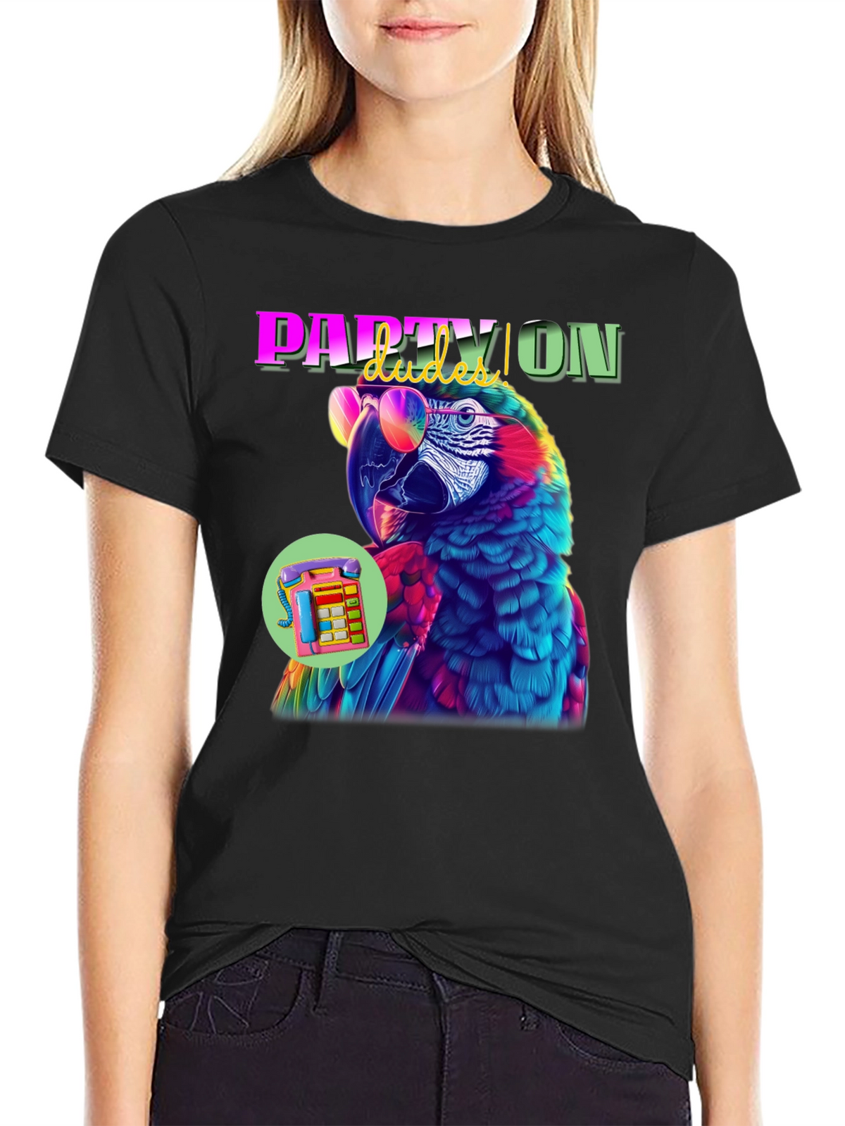 Party Parrot Graphic Tee