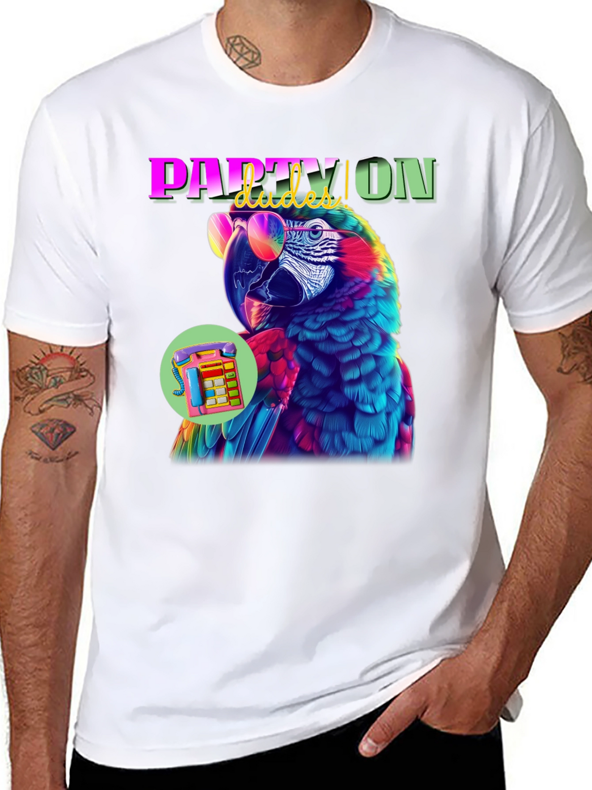 Party Parrot Graphic Tee