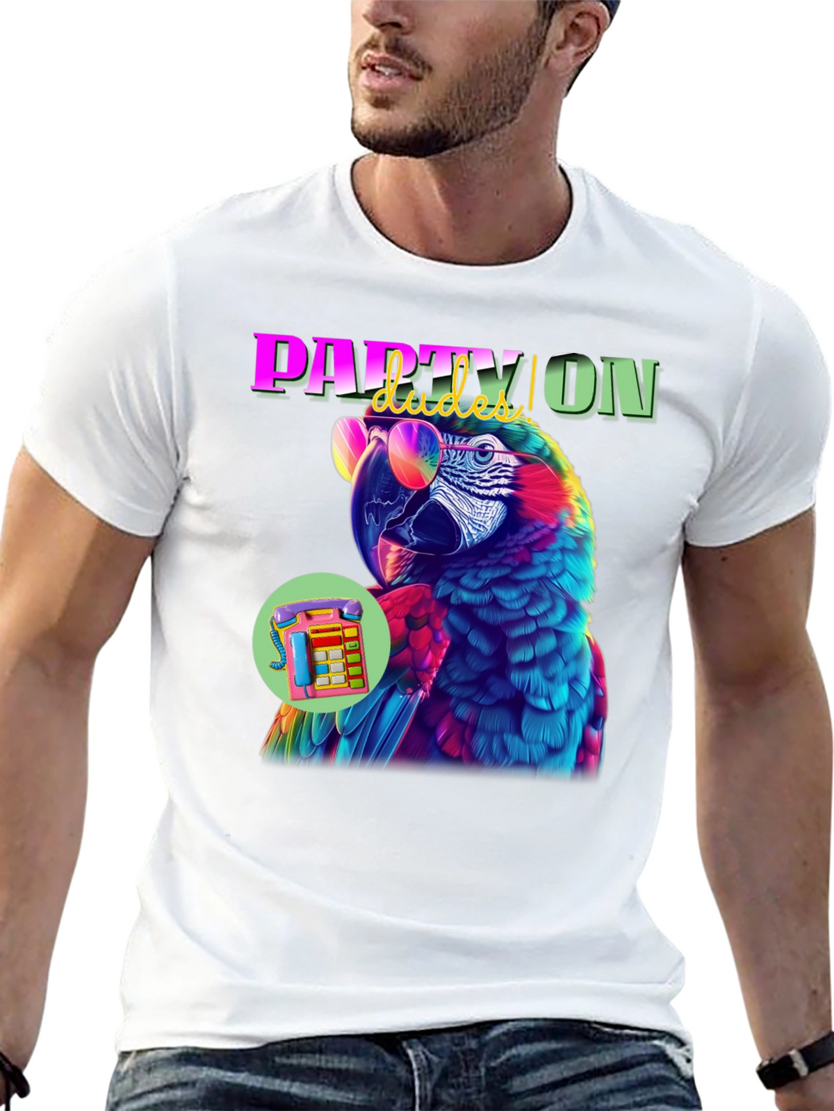 Party Parrot Graphic Tee
