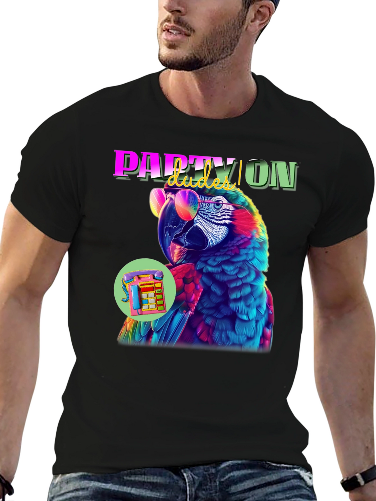 Party Parrot Graphic Tee